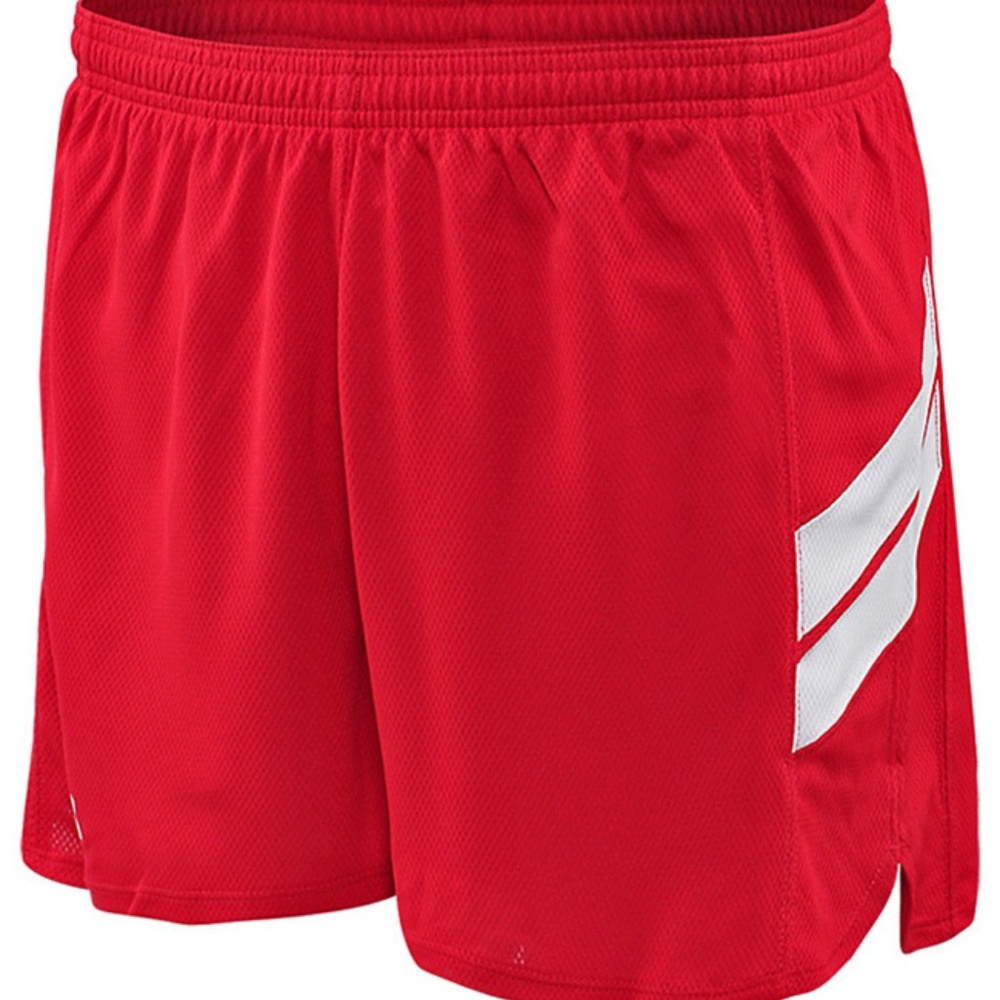 Under Armour Men's Track Running Shorts Red White